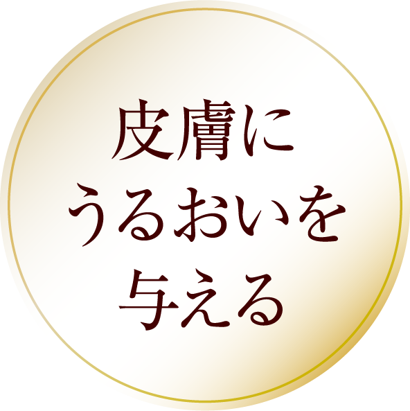 皮膚にうるおいを与える